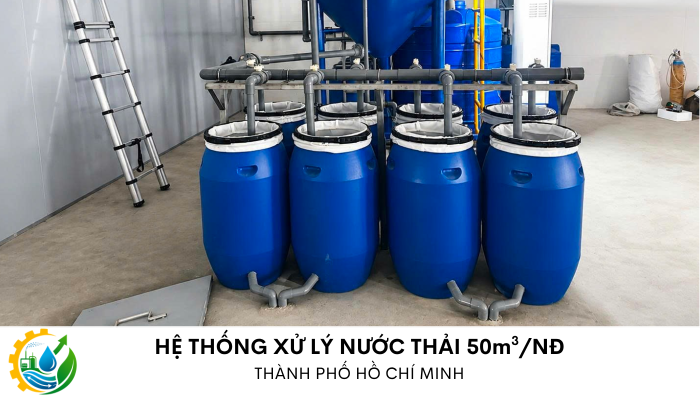 Hệ thống xử lý nước thải xi mạ công suất 50m3 ngày đêm tại TP.HCM của Trí Đức